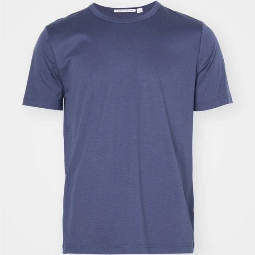 TIGER OF SWEDEN designer men’s OLAF T-SHIRT top LIGHT INK navy prima cotton XXL